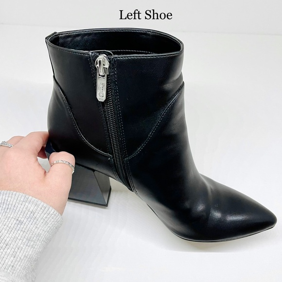 CIRCUS BY SAM EDELMAN — WOMENS ANKLE BOOTS FAUX LEATHER BLOCK HEEL, BLACK, US 7 - Picture 8 of 10